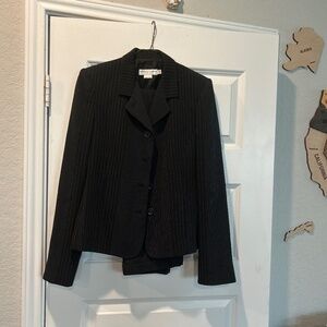 Woman’s pinstripes pants suit